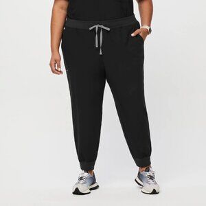 FIGS Zamora 2.0 Jogger Scrub Pants in Black, size 3XL/P